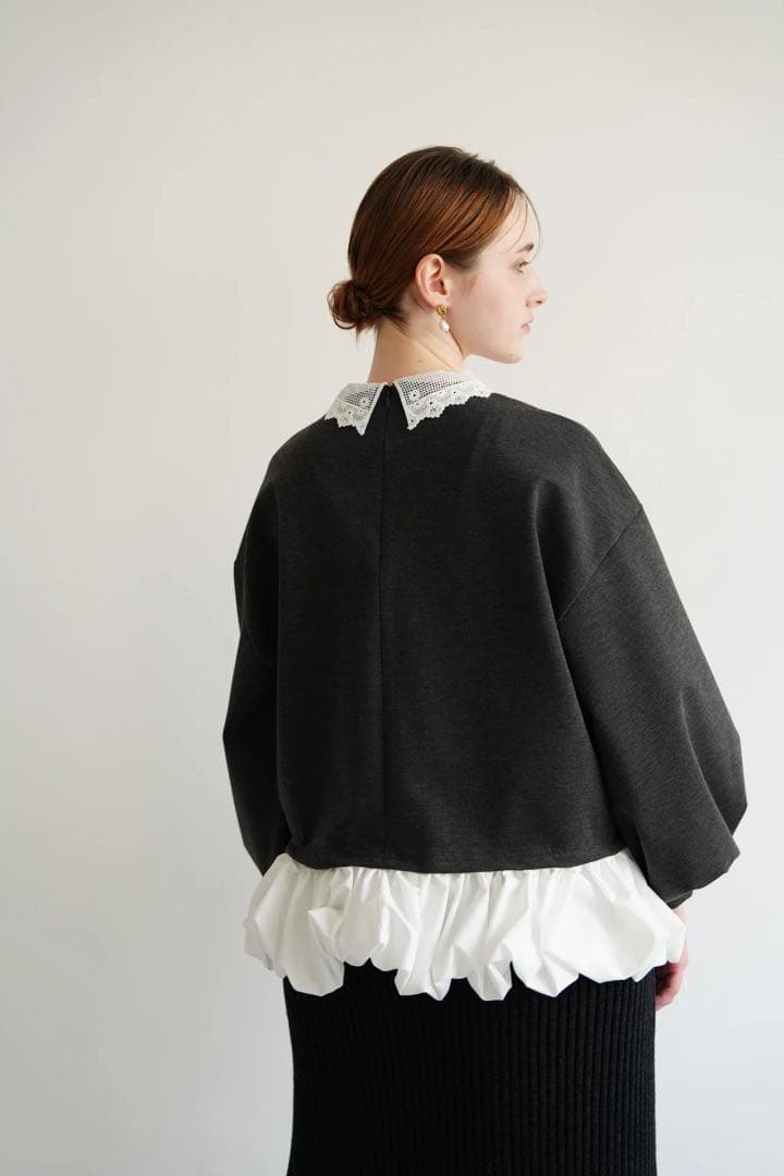 トップス acka shirt docking sweat