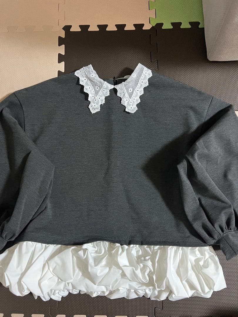 トップス acka shirt docking sweat