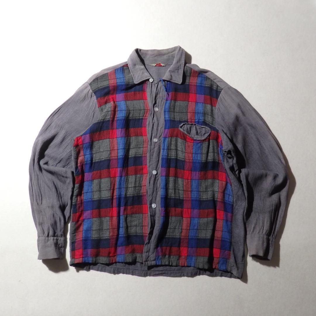 50s USA製 BUD BERMA ロカビリーシャツ