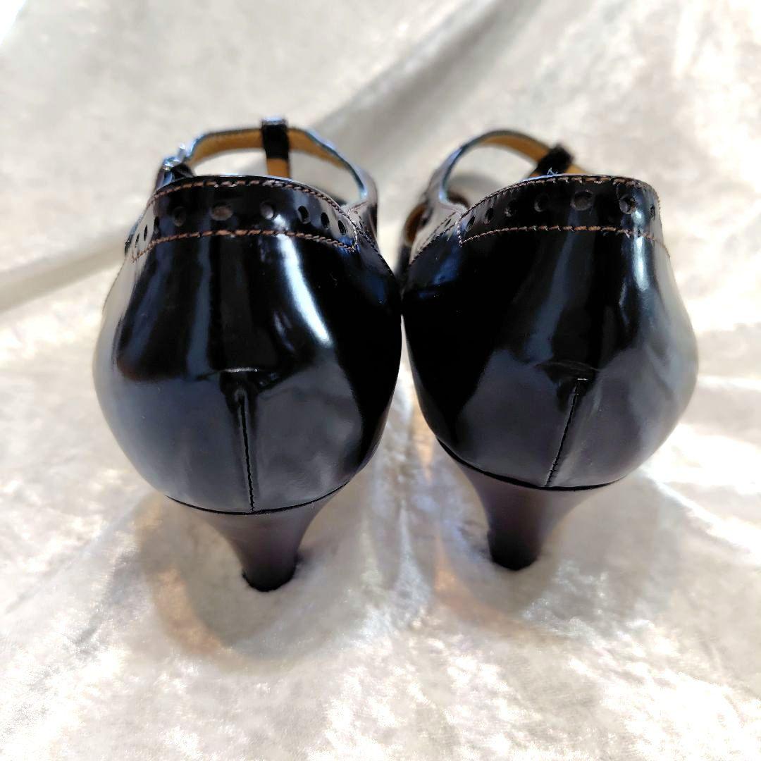 ✨PELLICO 黒 Tストラップ 中ヒールパンプス　写真追加