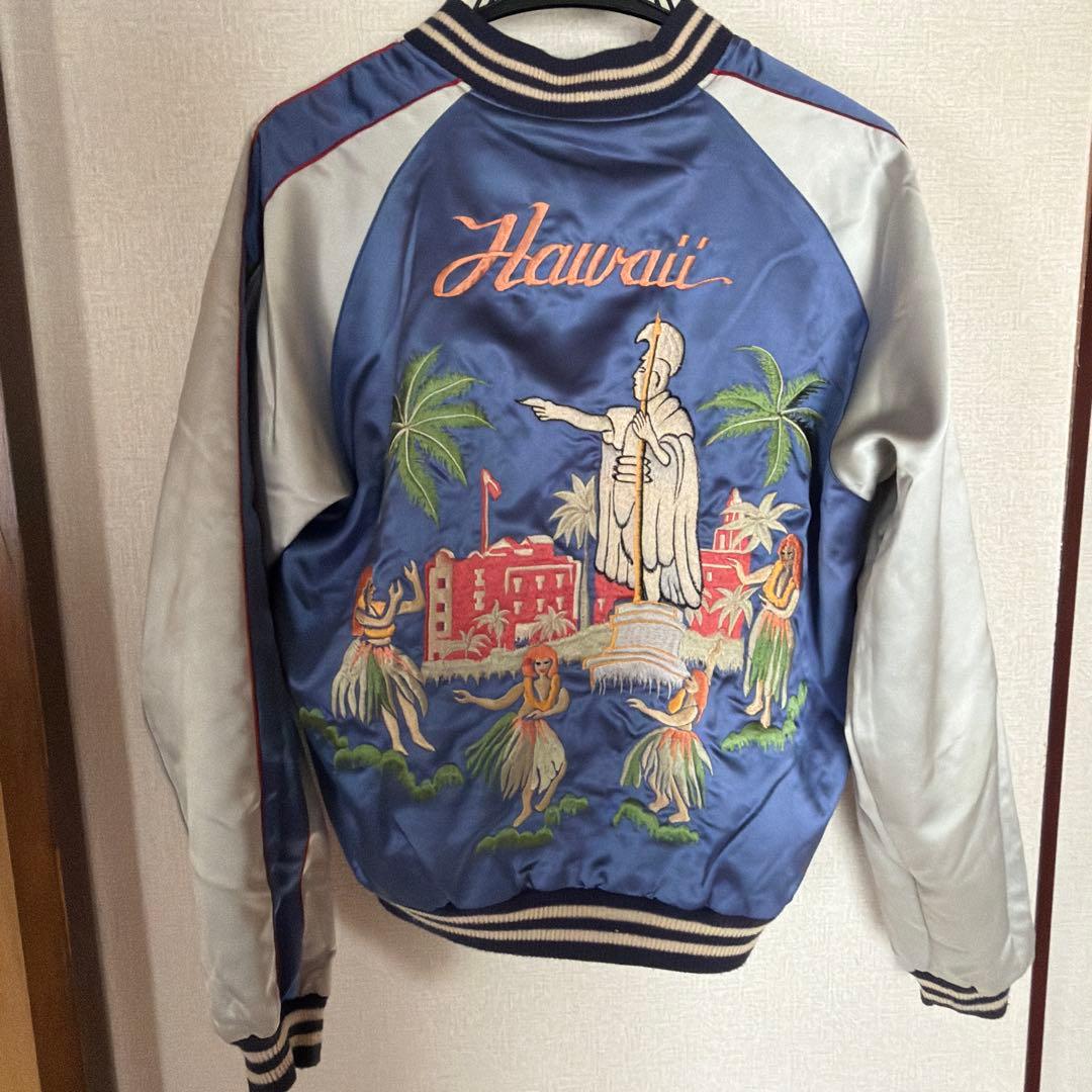 しばたテーラ東洋　ハワイ両面刺繍サテン　スカジャンMサイズ