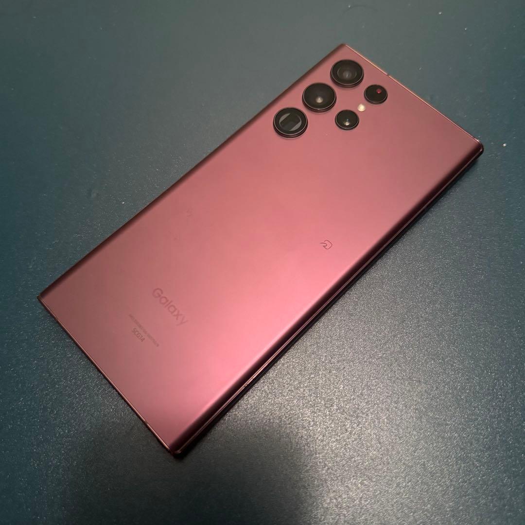 かなり綺麗　GALAXY s22 ultra 国内　バッテリー新品　au版