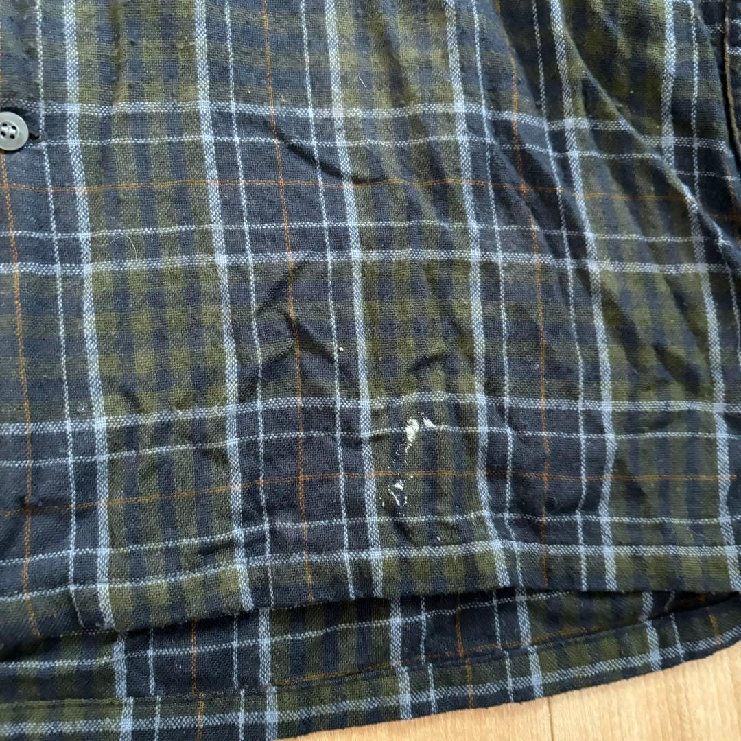 50s 60s SEARS ウール オープンカラー　チェックシャツ