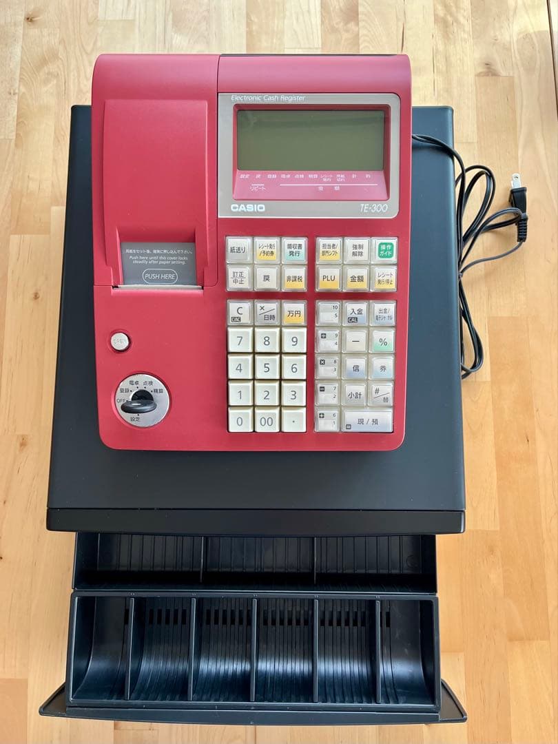 【美品】　CASIO レジスター　TE-300