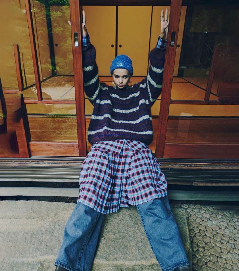 (mici)モヘアミックスオーバーニット