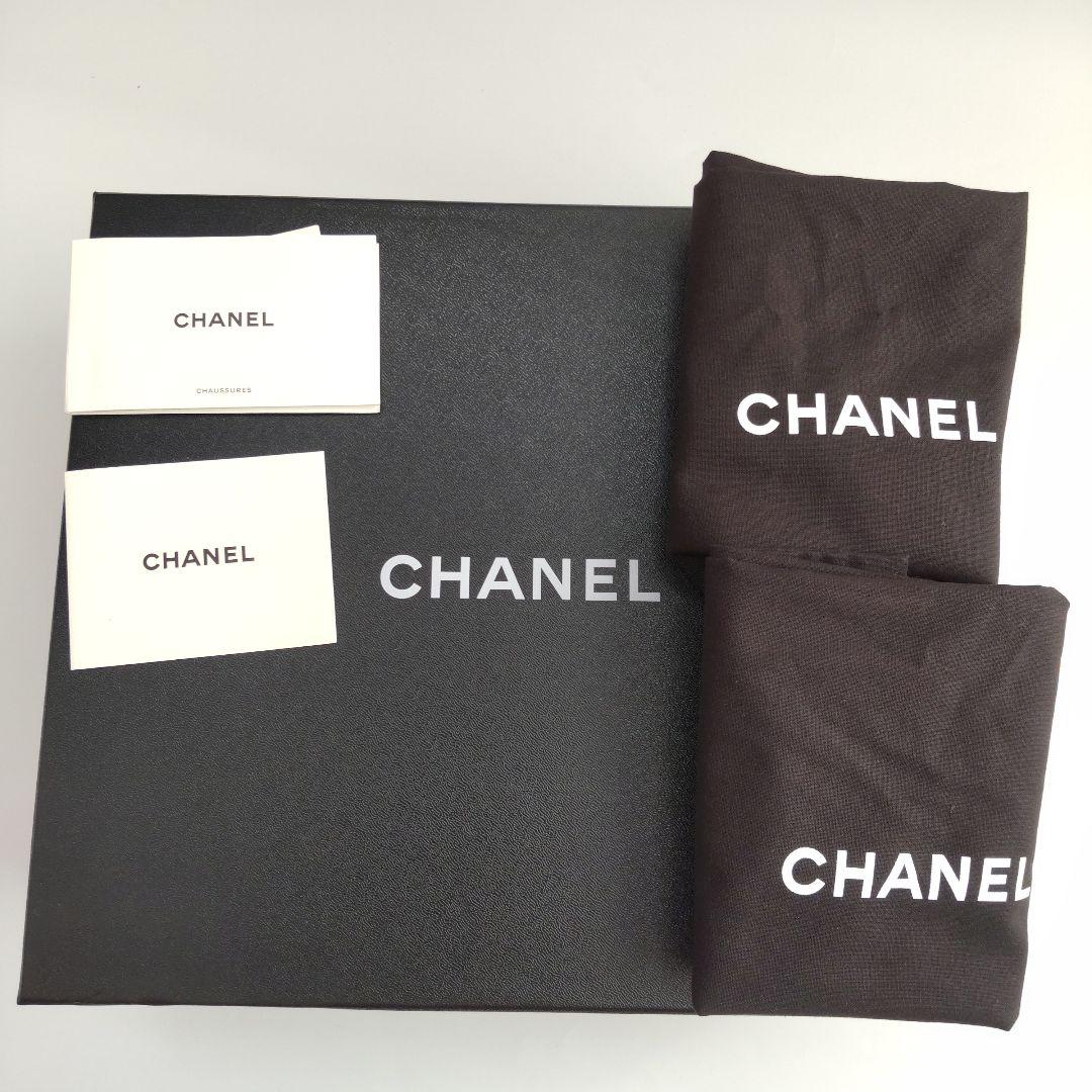 美品 シャネル リボン ココマーク ベロア ショートブーツ レザー ブラック