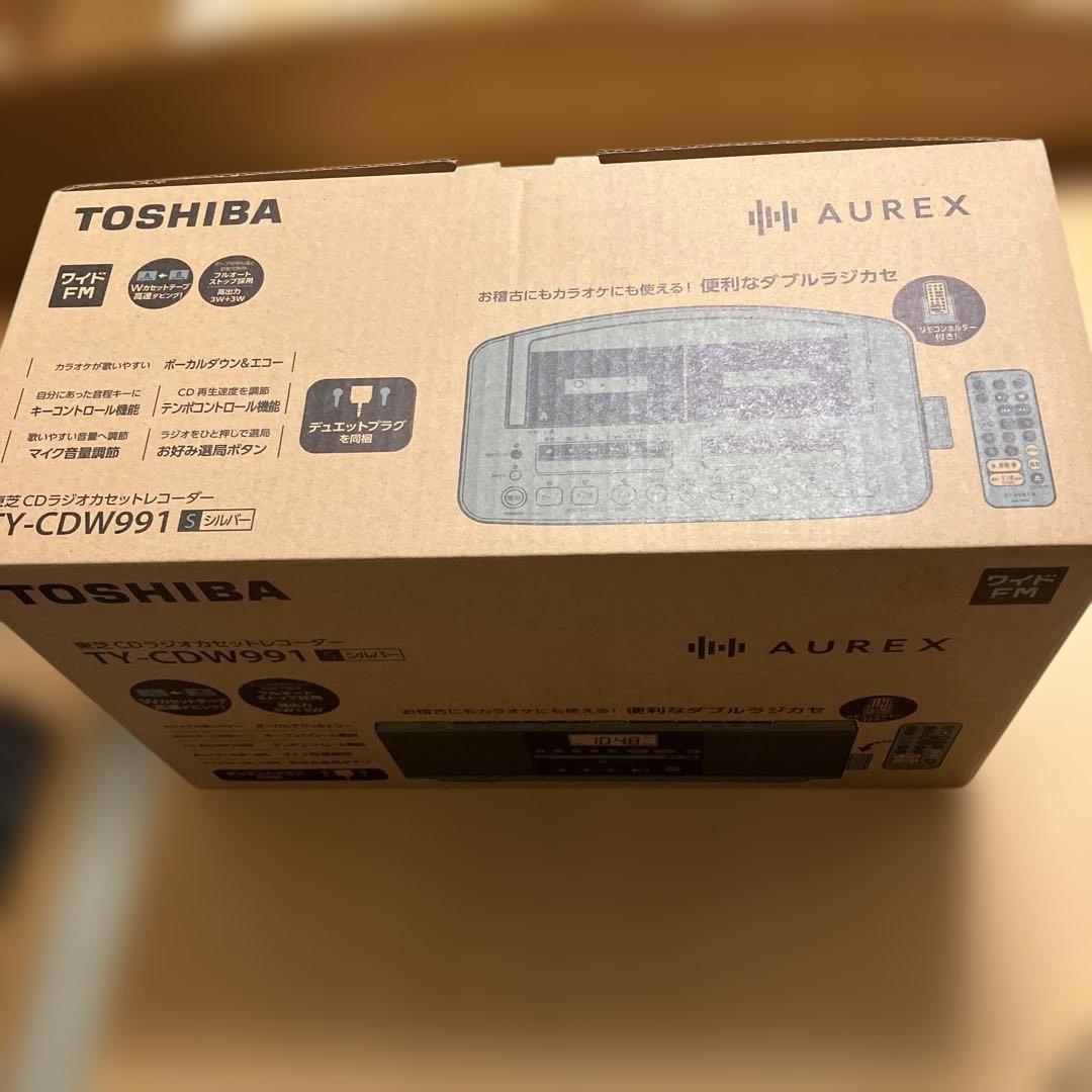 わ*け様 TOSHIBA TY-CDW991 シルバー CDラジオカセットレコー