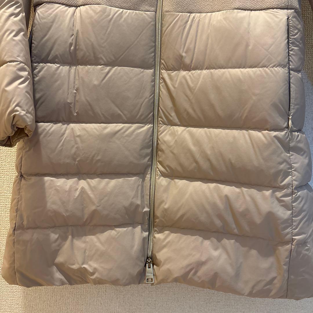 HERNO ヘルノ ウール×ナイロン 異素材切替ダウンコート　40