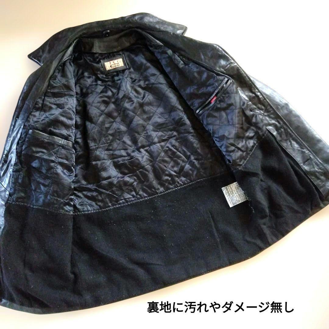 90s Vintage EU レザーカーコート ハーフコート レザージャケット