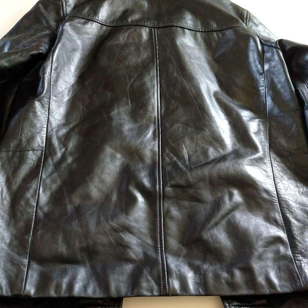 90s Vintage EU レザーカーコート ハーフコート レザージャケット
