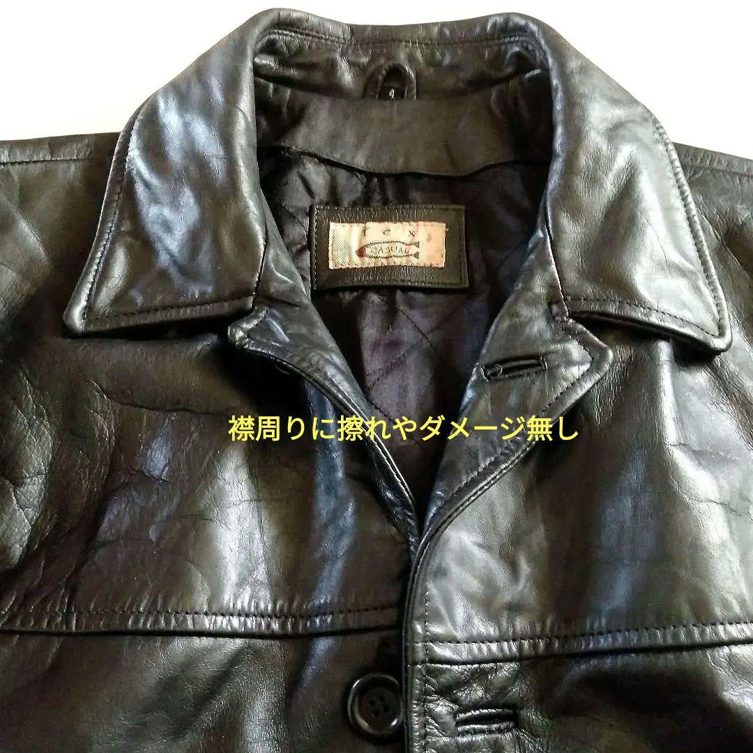 90s Vintage EU レザーカーコート ハーフコート レザージャケット