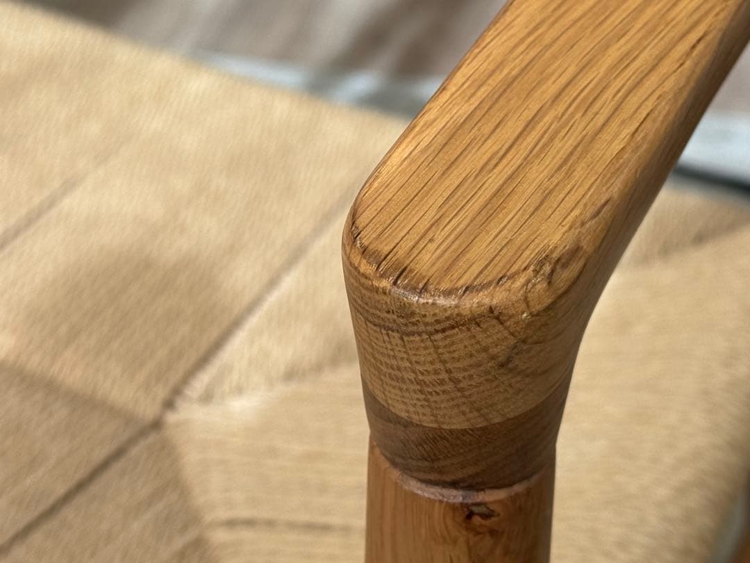 無印良品／オーク材ペーパーコードアームチェア