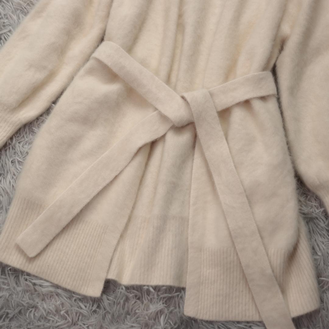 ✨ルルウィルビー✨22AW ベルテッド シャギー ウールカシミヤローブ