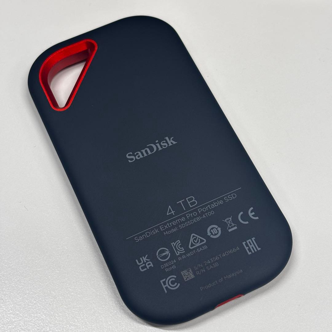 【上位モデル】SanDisk 4TB Extreme PRO Portable