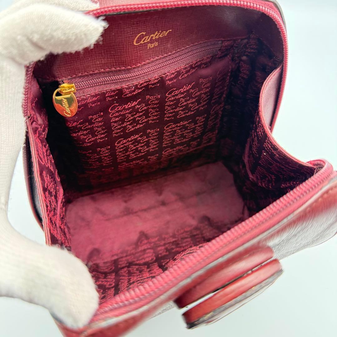 ✨美品✨カルティエ マストライン リュック型 レディース レザー ターンロック