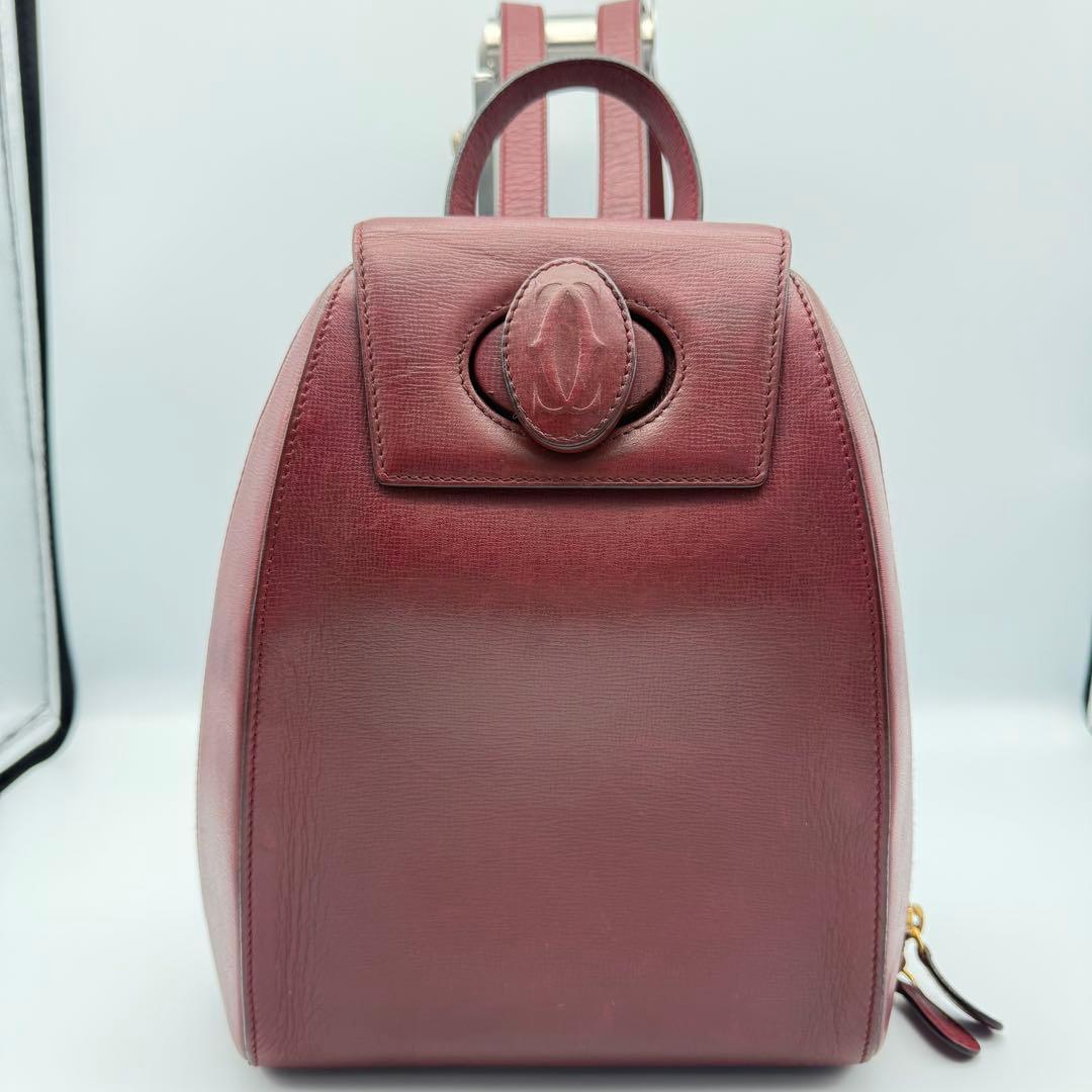 ✨美品✨カルティエ マストライン リュック型 レディース レザー ターンロック