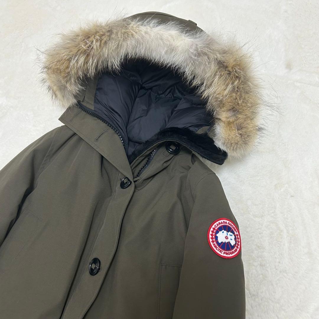 【美品】カナダグース ブロンテパーカ ダウンジャケット カーキ XSサイズ