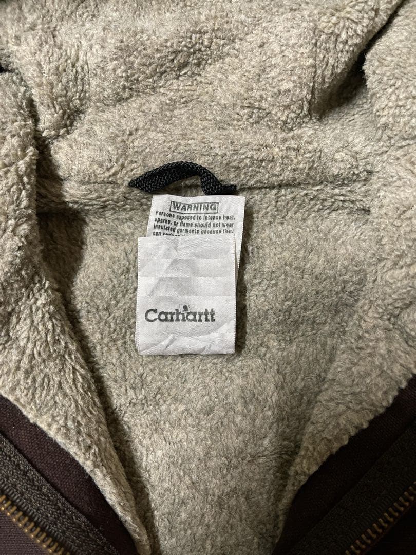 O*)様 ら*様 Carhartt フード付きブラウンジャケット