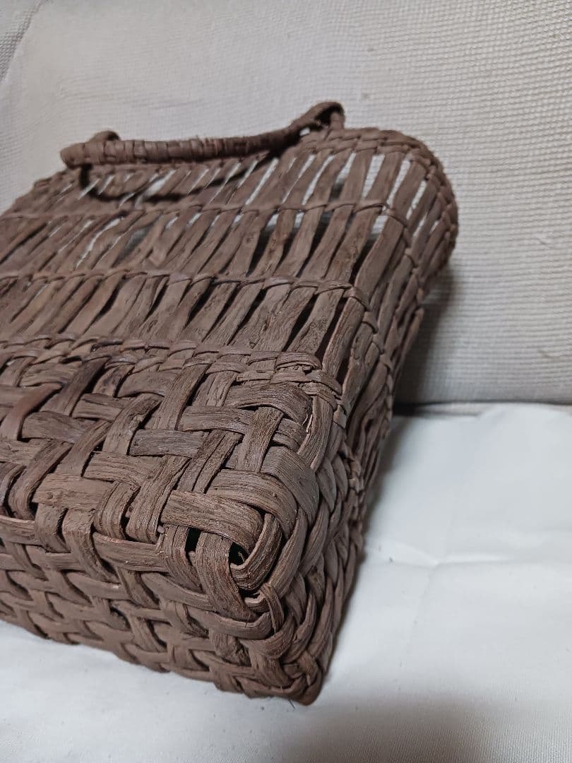 ※12/6まで※【未使用】山葡萄　カゴバッグ　国産