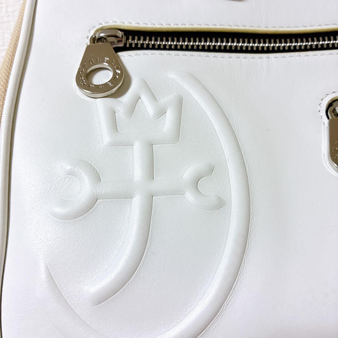 極美品 カステルバジャック トリエⅡ ドライビングトート 075502 ホワイト