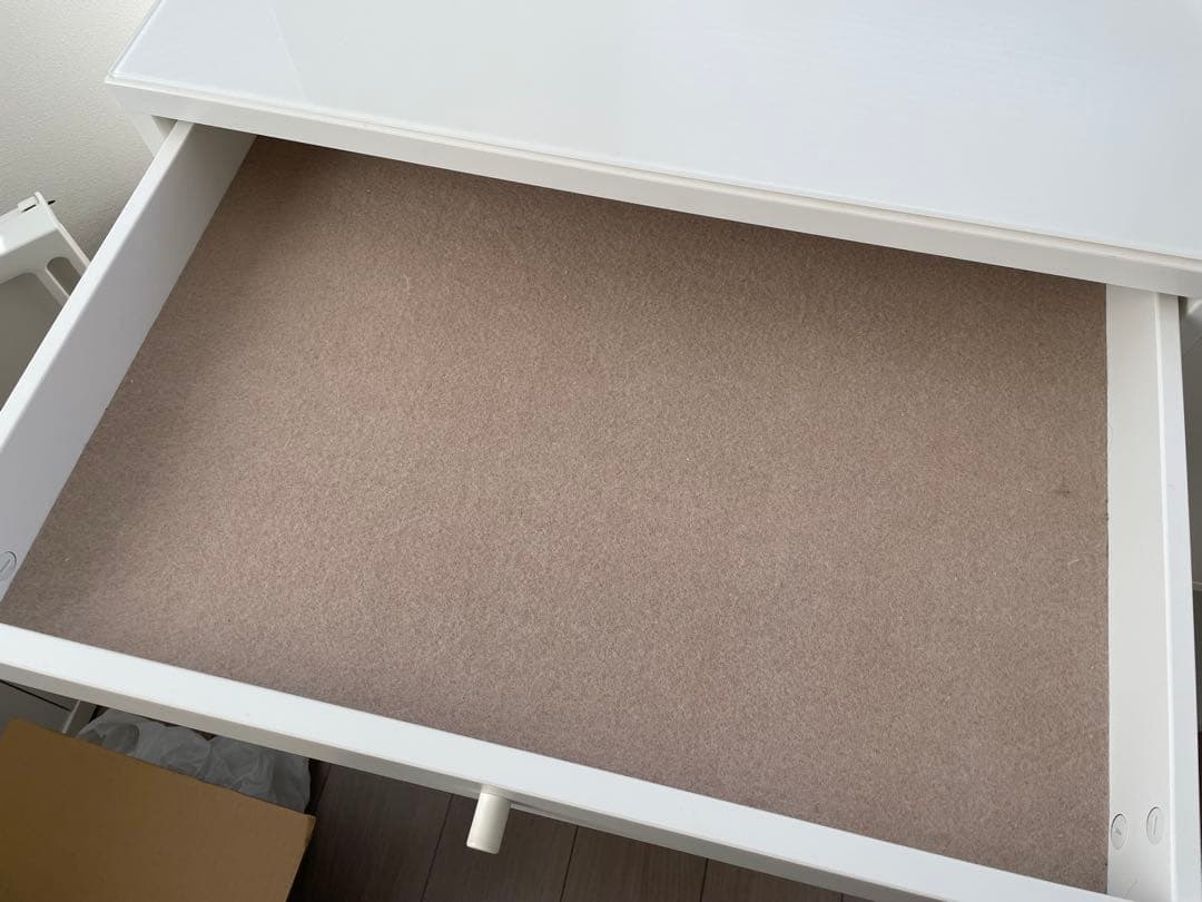 IKEA SYVDE スィブデ ドレッサー、デスク、ホワイト、100x48cm