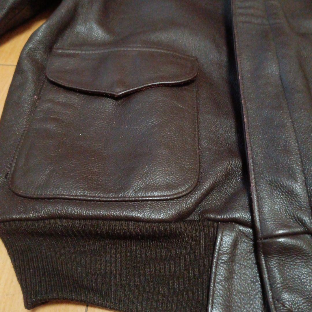 A-2 　レザーフライトジャケット　茶