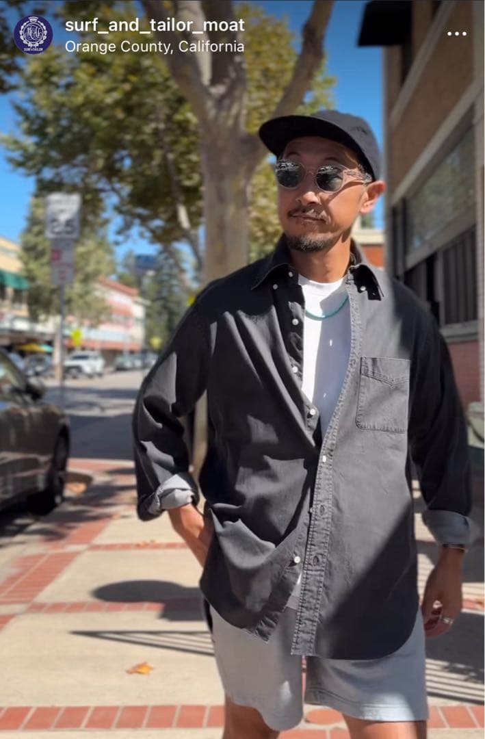 Surf&TailorMOAT サーフ&テーラー モート ブラックデニムシャツ