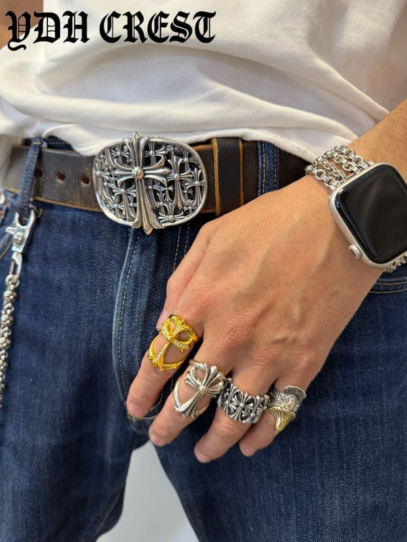 ★BBKRO　シルバーベルトバックル　こだわり派向け　刻印有り