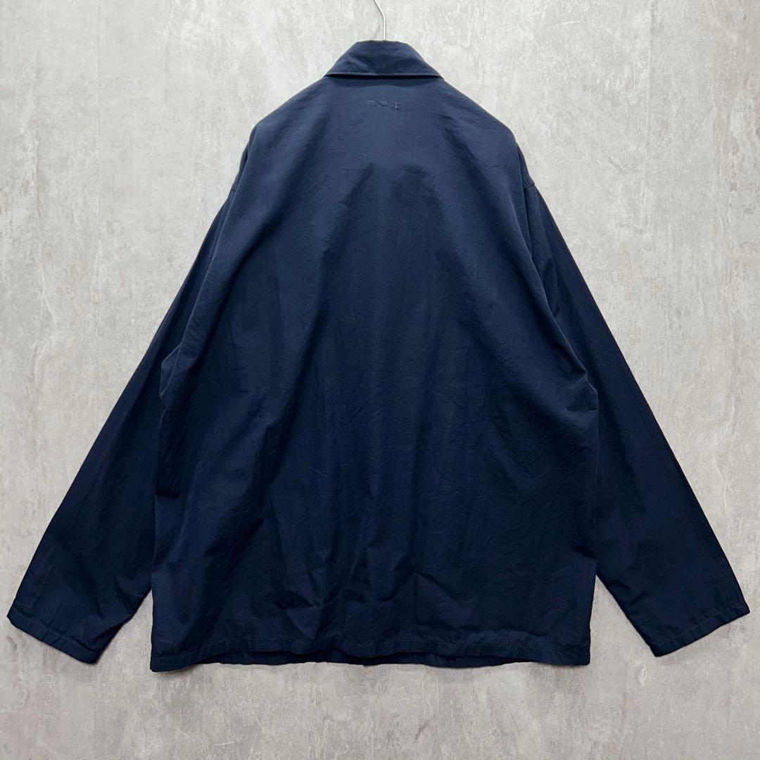 【名作】COMOLI コモリ 15SS リネンサファリジャケット ネイビー 2