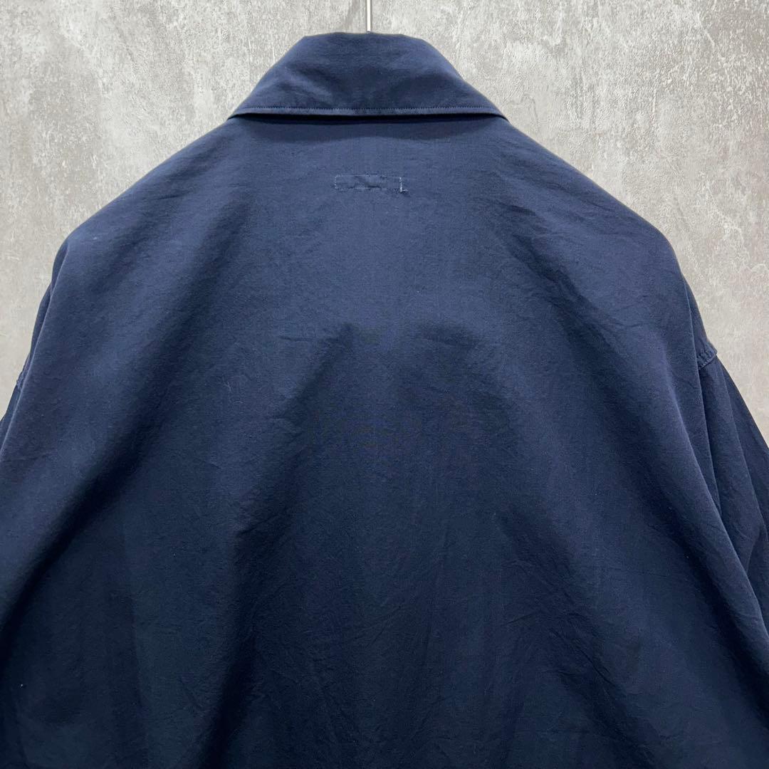 【名作】COMOLI コモリ 15SS リネンサファリジャケット ネイビー 2