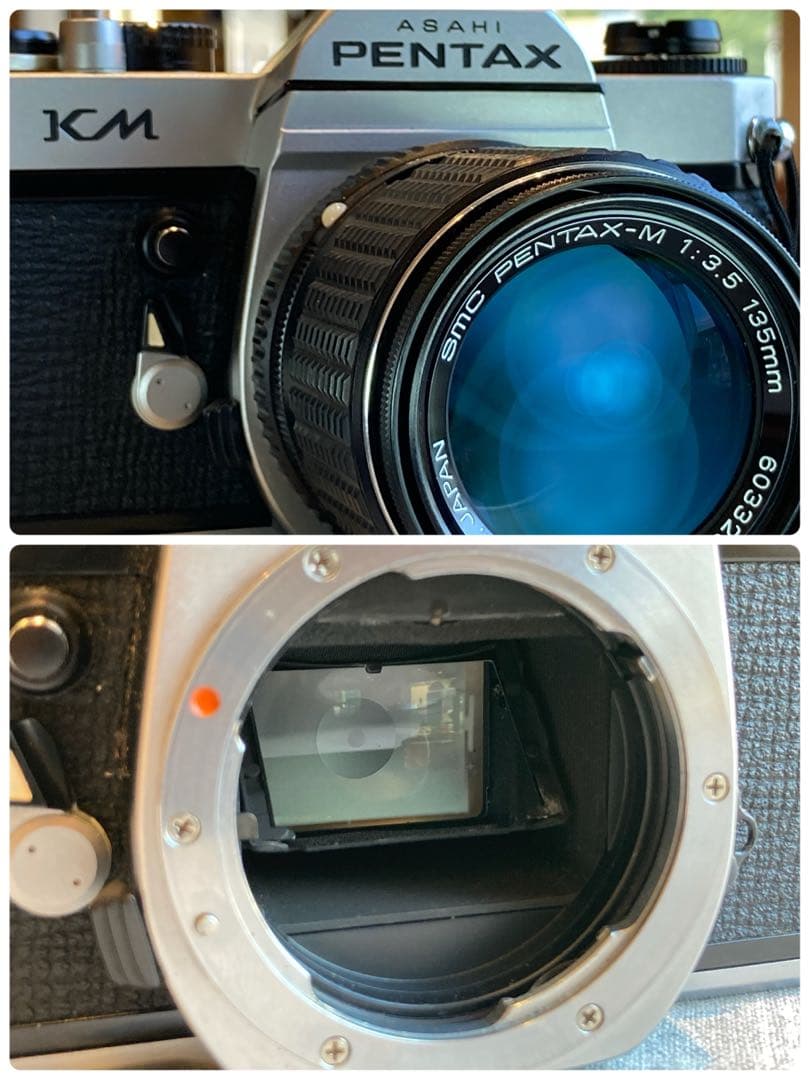 ★完動品＊美品★pentax km／135mm★初期保証＊作例多数