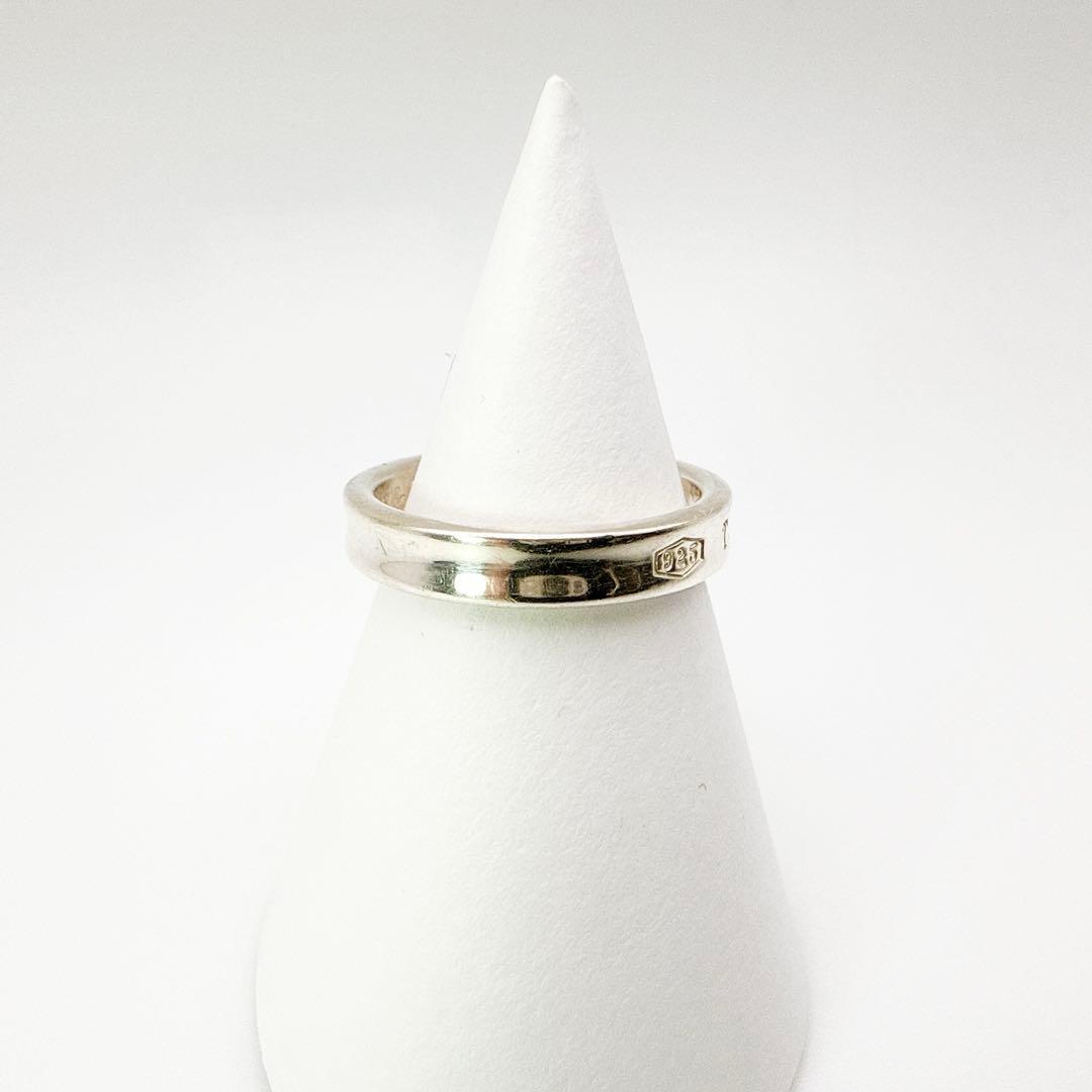 2983-4 人気✨Tiffany ナローリング　指輪　SV925 14号