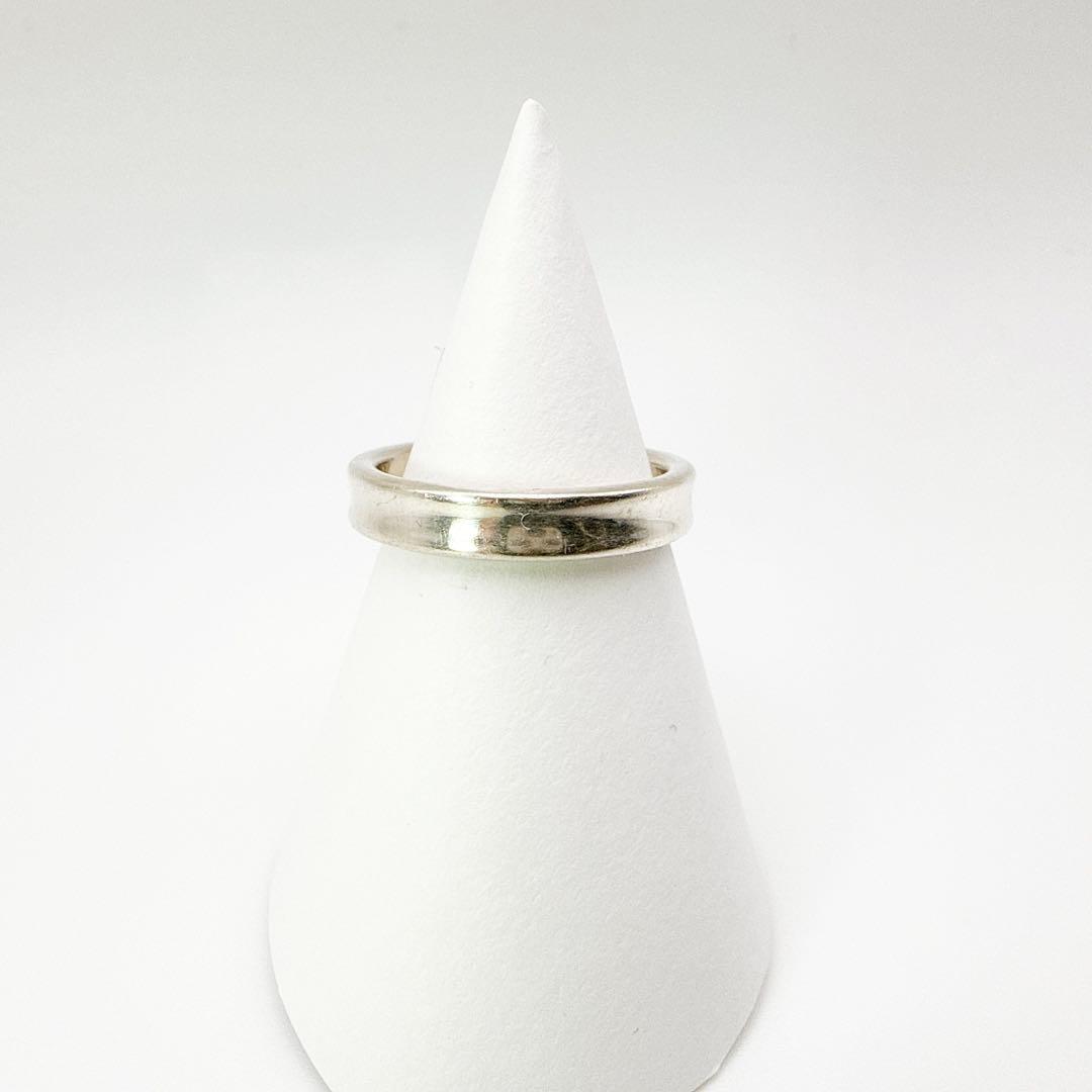 2983-4 人気✨Tiffany ナローリング　指輪　SV925 14号