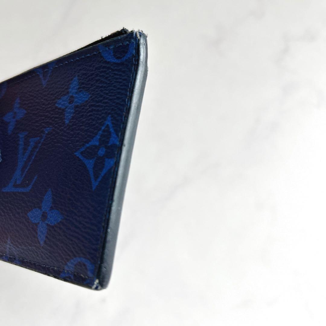 ルイヴィトン タイガラマ　フラグメントケース カードケース 小銭入れ　コバルト