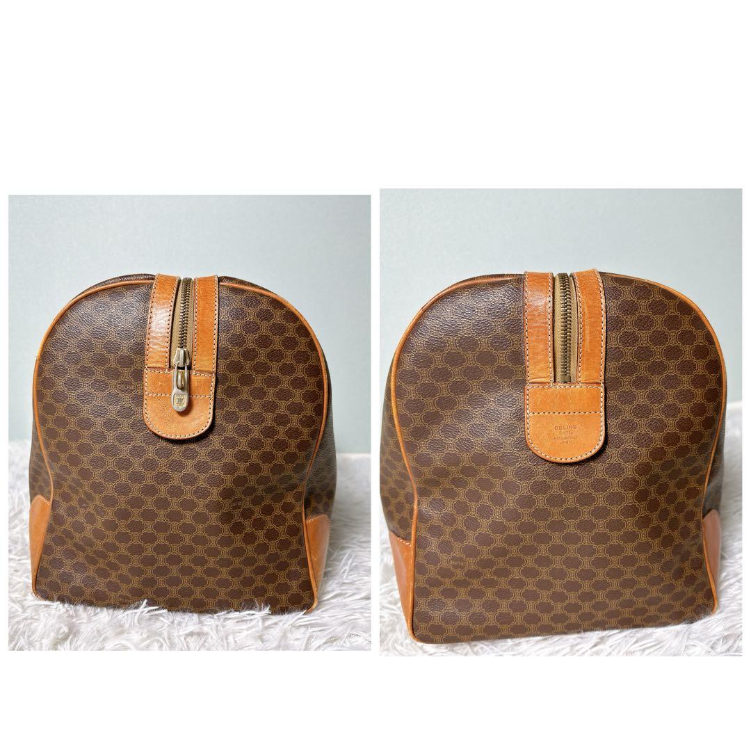 美品✨セリーヌ ボストンバック 大容量 マカダム柄 トリオンフ 旅行 ハンド