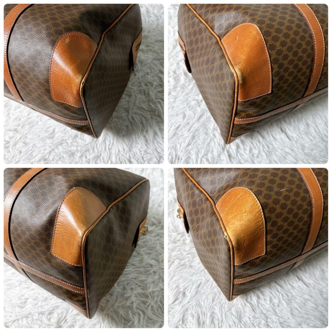 美品✨セリーヌ ボストンバック 大容量 マカダム柄 トリオンフ 旅行 ハンド