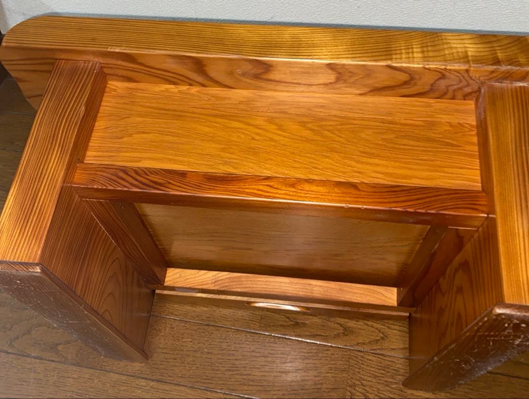 SALE！屋久杉　世界遺産‼️花台　引き出し付き　ちゃぶ台　無垢材　天板キズあり