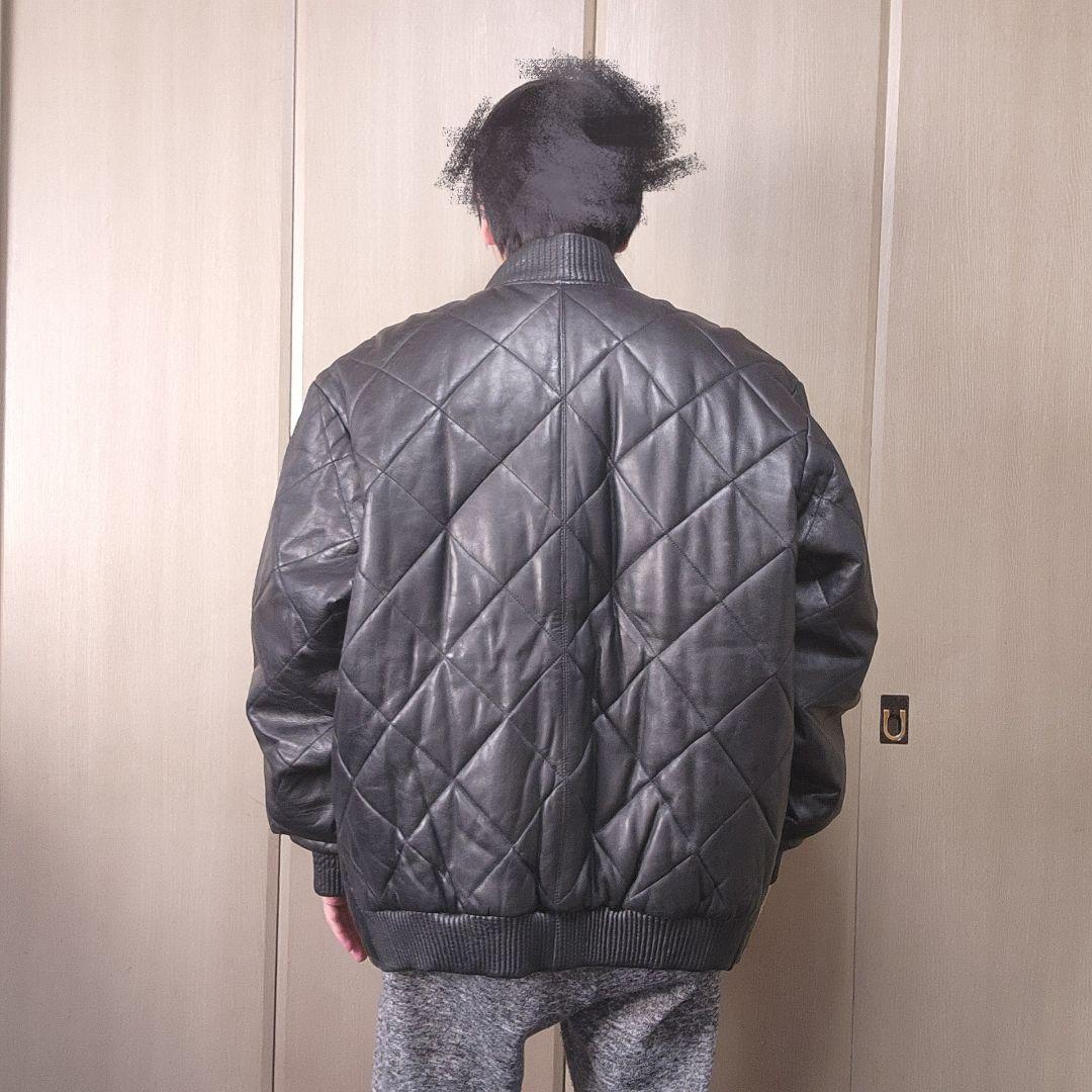 イタリア製　レザー　ジャケット　XL