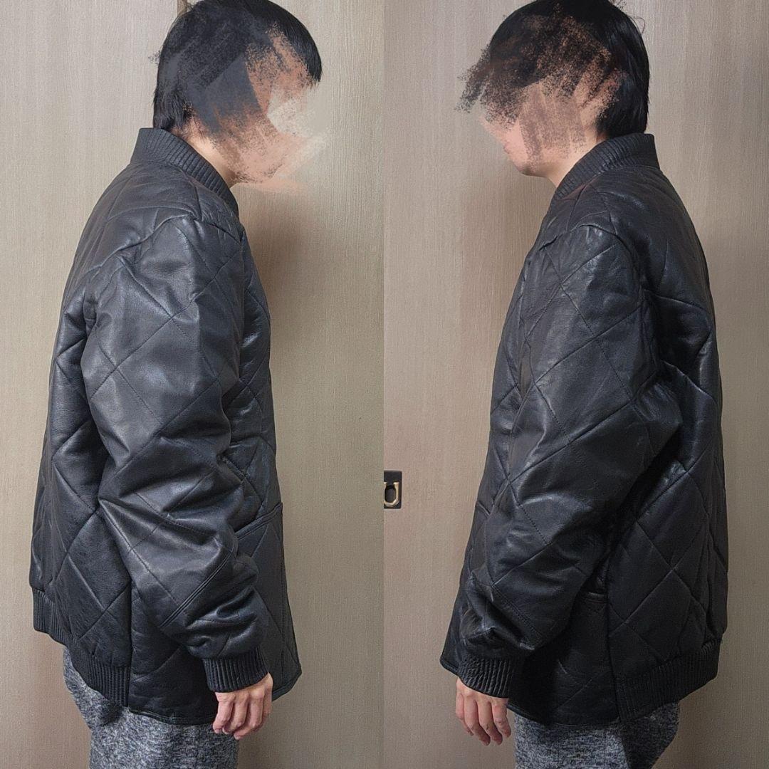 イタリア製　レザー　ジャケット　XL