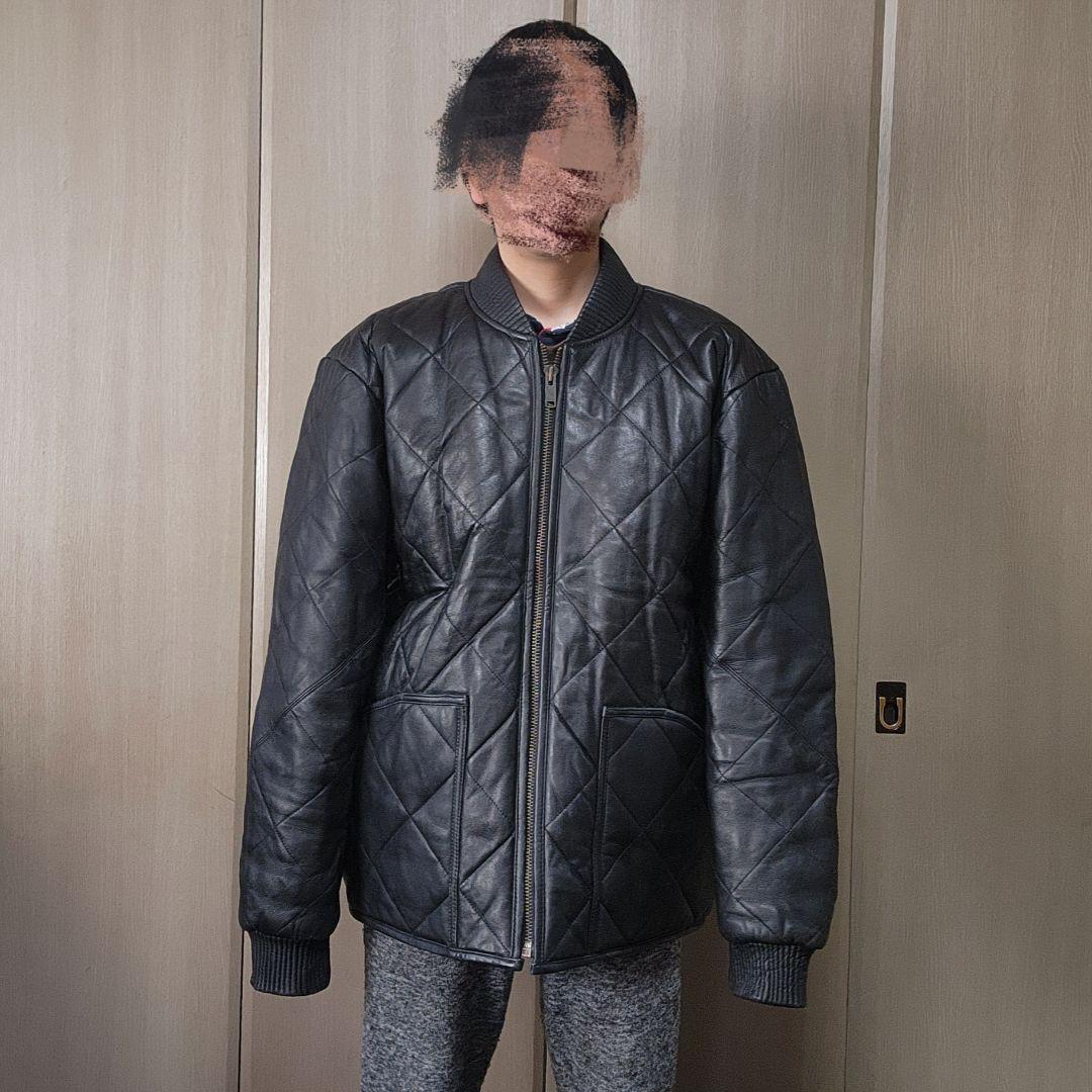 イタリア製　レザー　ジャケット　XL