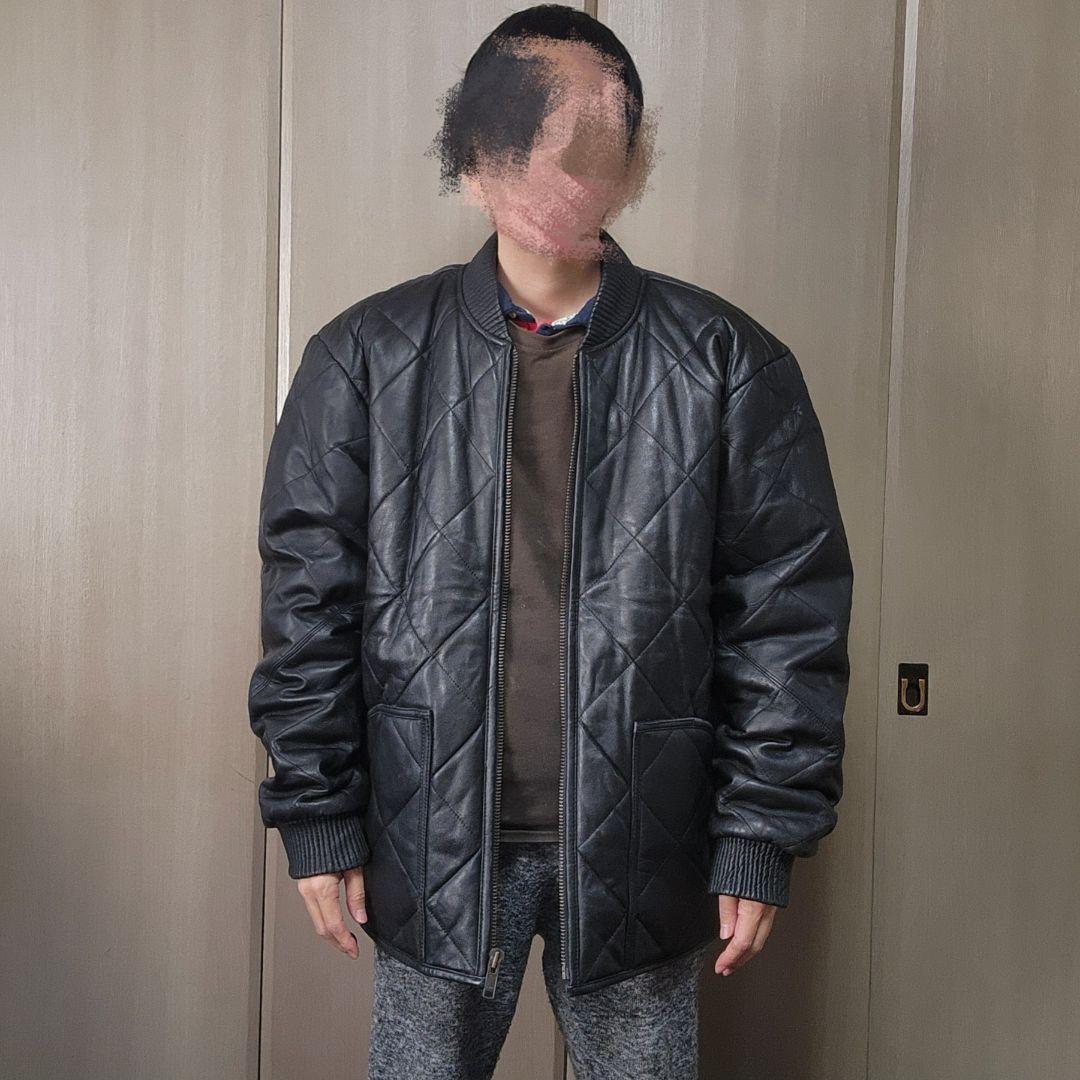 イタリア製　レザー　ジャケット　XL