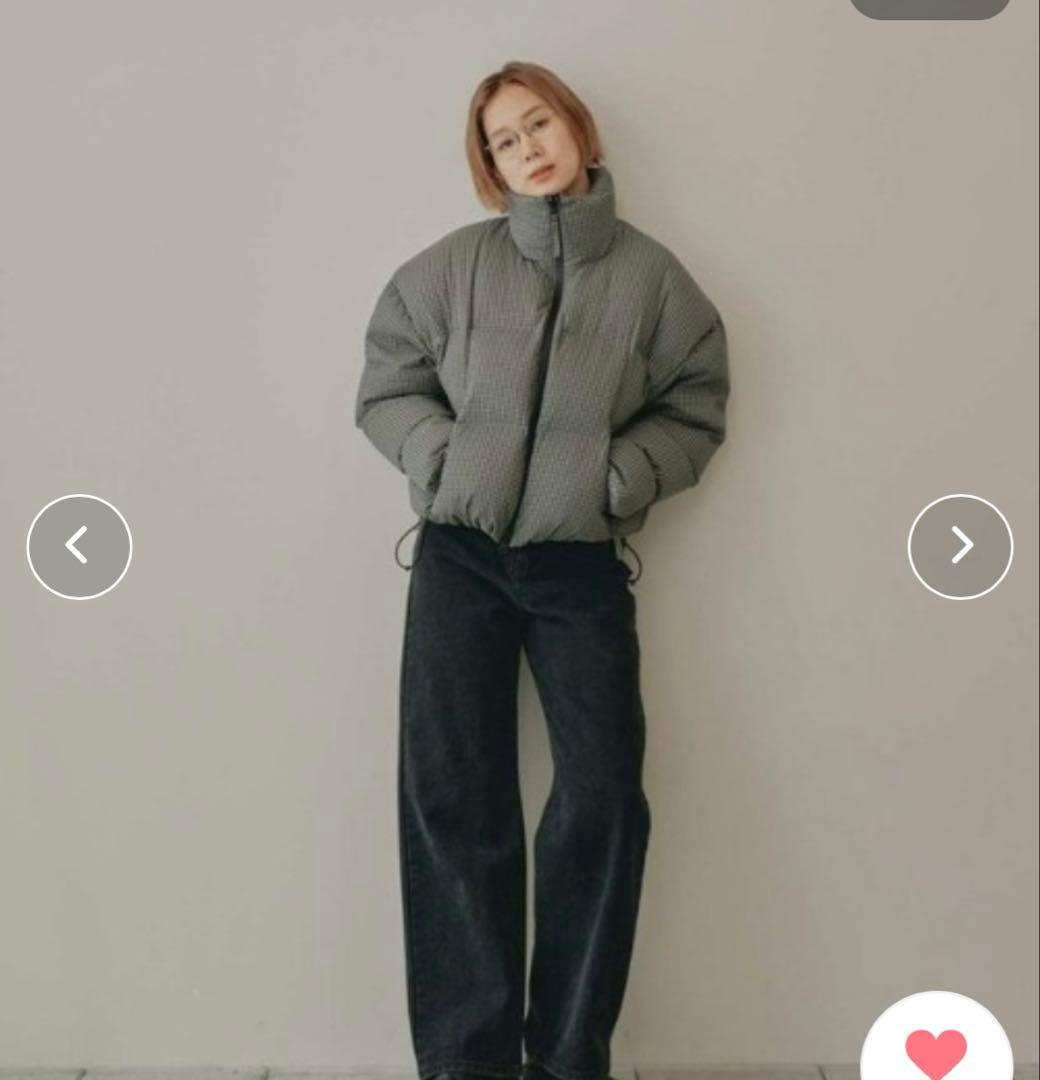 ジャケット・アウター todayful check down jacket