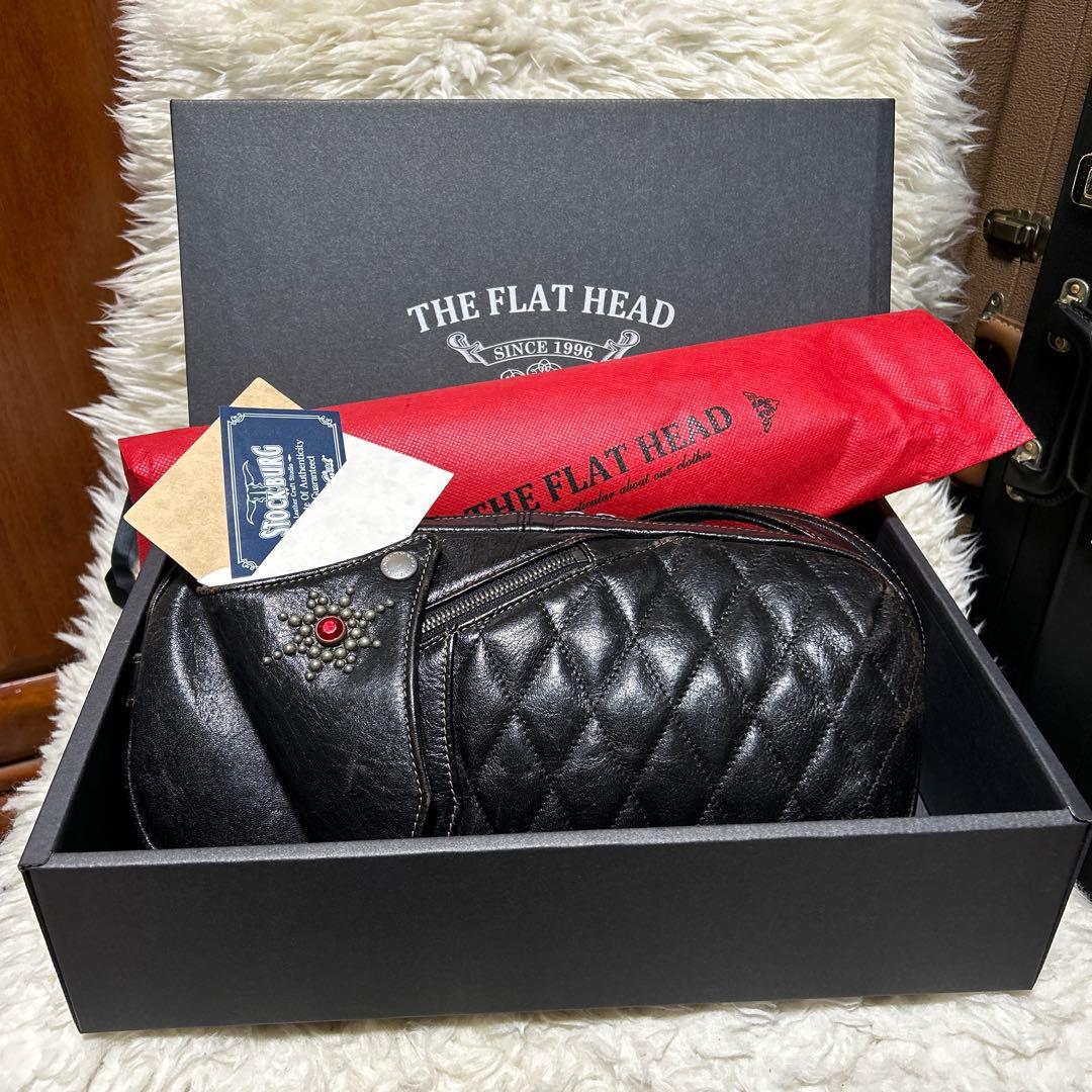 THE FLAT HEAD ホースハイドボディバッグ ブラック