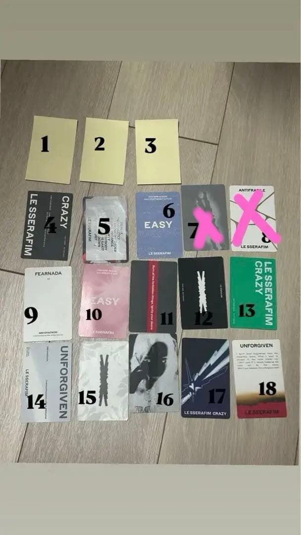 LE SSERAFIM トレカ バラ売り(チェウォン多め)