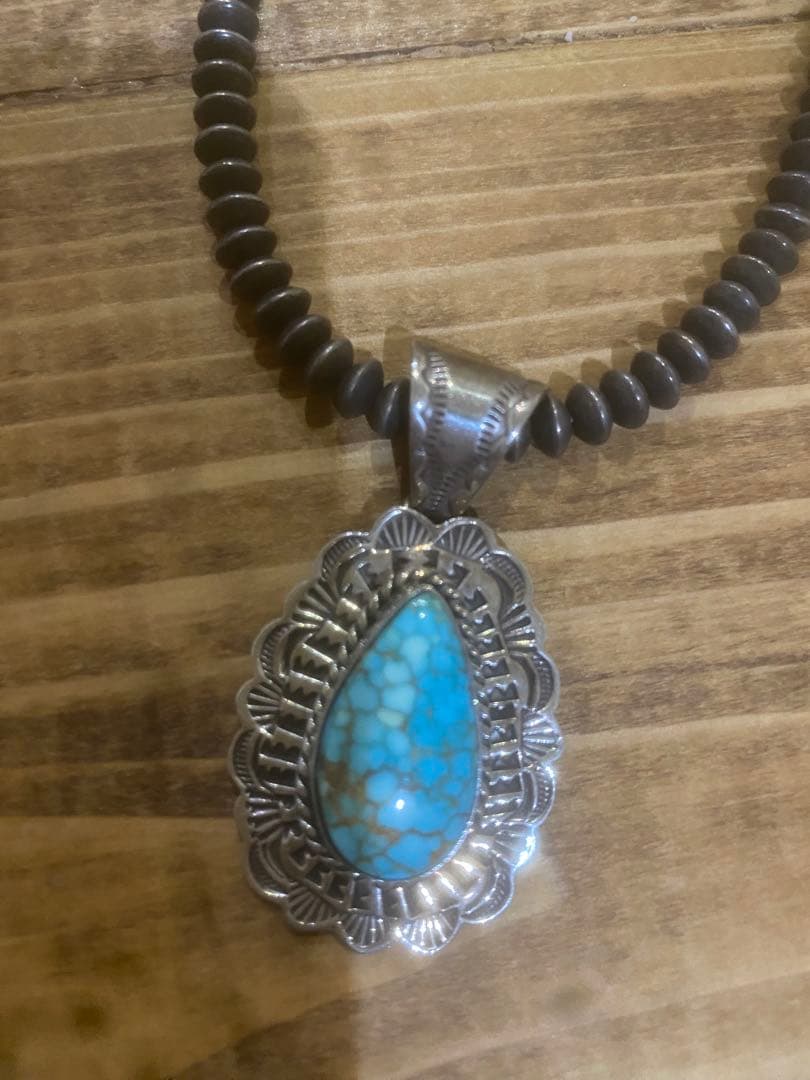 ナバホ　Art Platero ターコイズペンダントトップ　最終値下げ