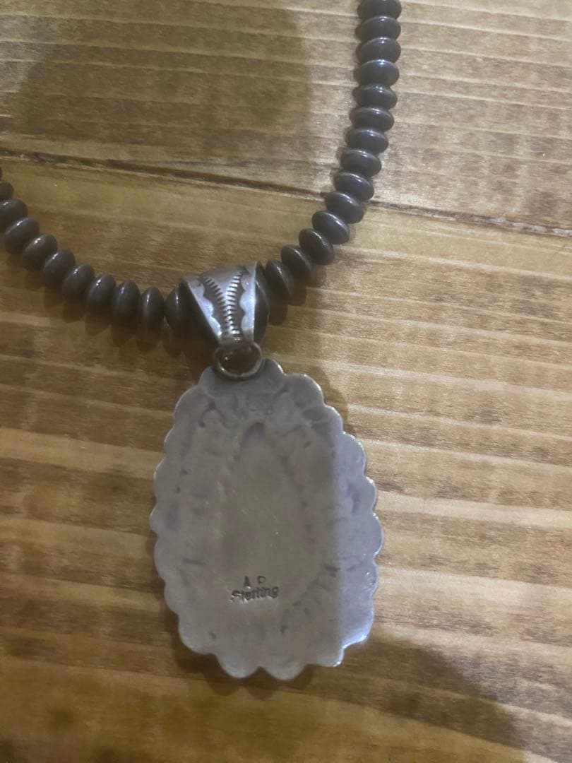 ナバホ　Art Platero ターコイズペンダントトップ　最終値下げ