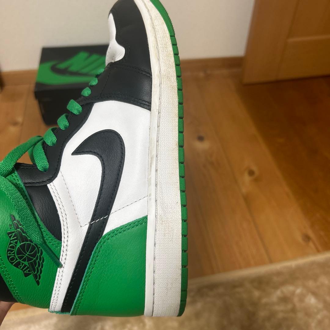 Nike エアジョーダン1 ハイカットスニーカー ブラック/グリーン