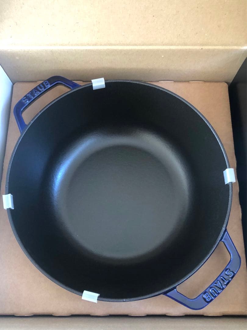 【新品】STAUB ストウブ フレンチ ルースター グランブルー 24cm