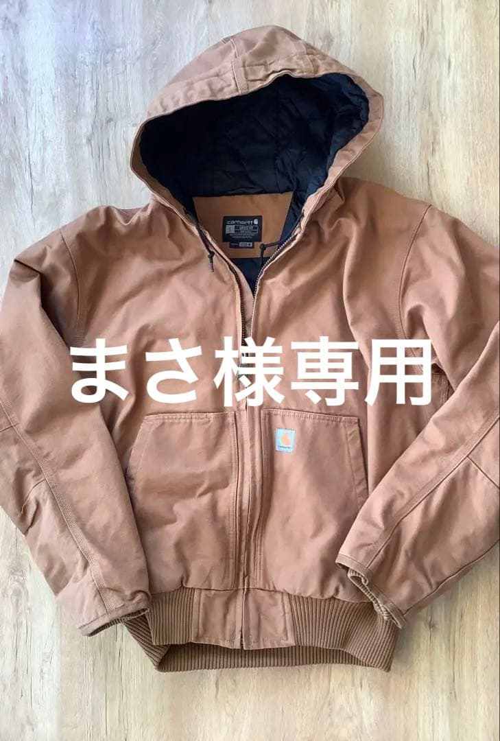 『まさ』Carhartt ルーズフィットブラウンジャケット L カーハート