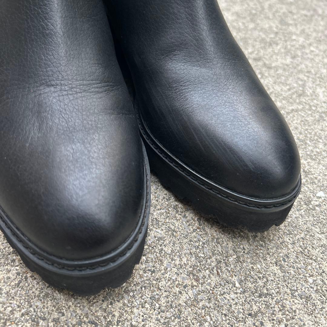 ※【Miyuki88 ※DIANA】サイドゴアブーツ ブラック 24センチ